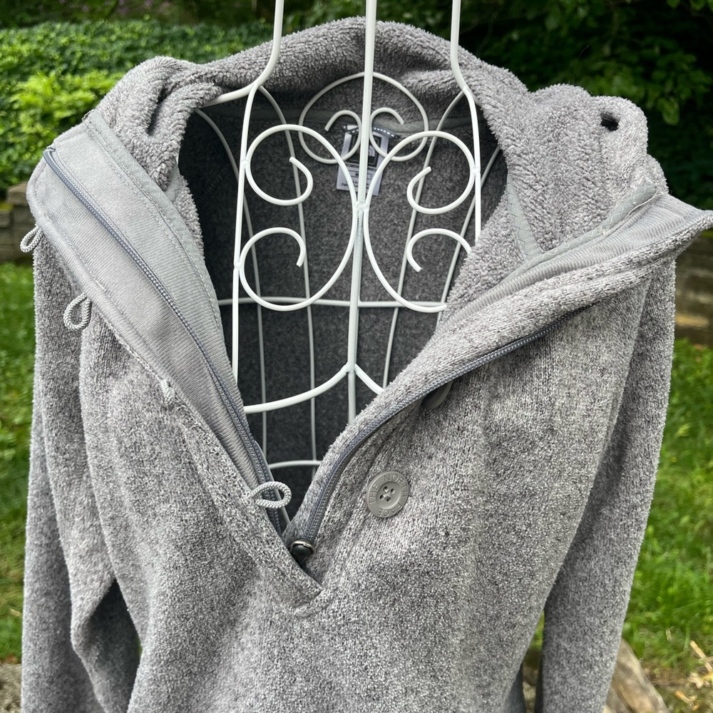 The North Face Gray Crescent Sunshine Button & Zip Hoodie - Picture 10 of 15